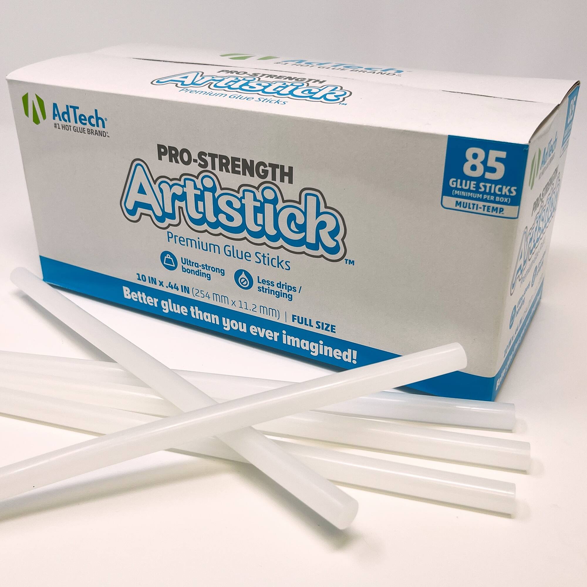 AdTech™ Artistick™ 10" Premiere Stringless Hot Glue Sticks, 85ct.